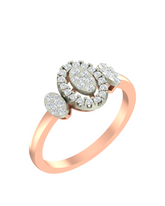 18K Gold & Diamond Ring For Women KRA10490